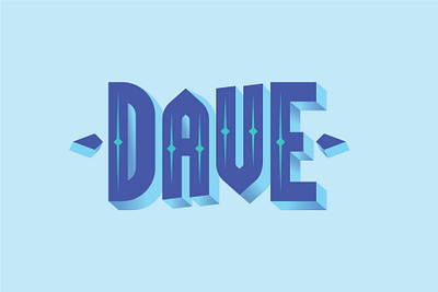 Dave Logotype blue branding color dave design gradient illustration logotype typography vector