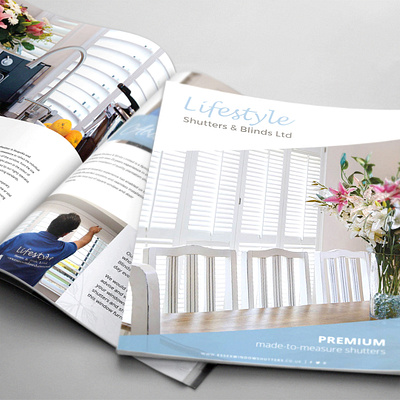 Lifestyle Shutters & Blinds Brochure branding brochure brochure design brochure layout essex graphic design marketing shutters