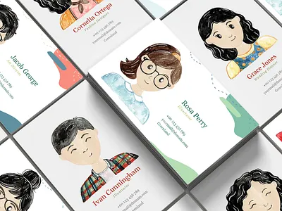 Raiku - Watercolor Avatar Creator avatar caricature family identity illustration personal portrait team valentine watercolor wedding