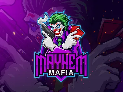 joker esport logo design esport esport logo illustration joker logo design marvel mascot logo vector