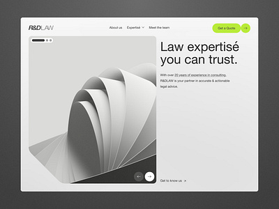 Law Company Hero clean corporate design hero hero section landing page law lawyer legal minimalist web design website