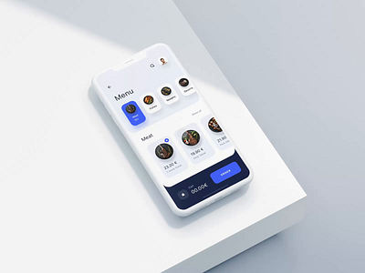 Restaurant App - Order Animation app app design application clean food meal minimal modern order reservation restaurant simple ui ux