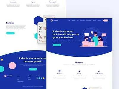 Landing page design illustration landingpage web webdesign website website design