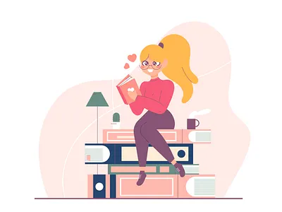 Love for books book books love pink reading