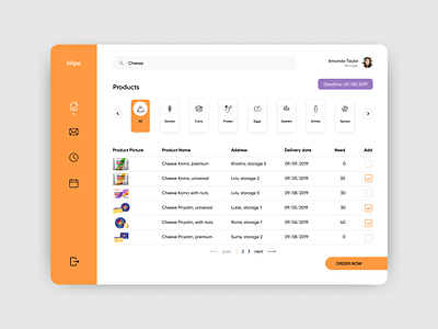 Platform for ordering products design order platform products ui ux