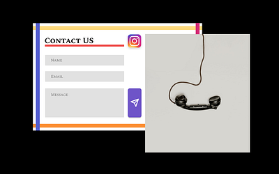 Daily UI Design_Contact Us design icon ui