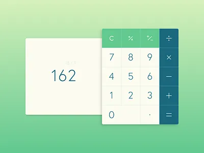 Calculator design illustration ui ux