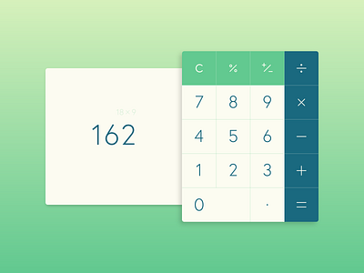 Calculator design illustration ui ux