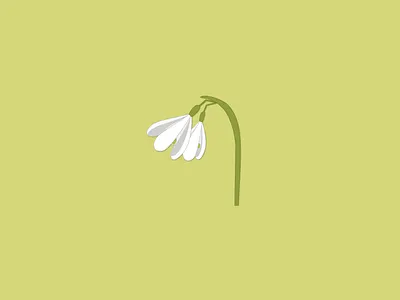 Weekly Warm-Up #3: Snowdrop from "Stardust" figma flower graphic design icon illustration movie snowdrop stardust weeklywarmup