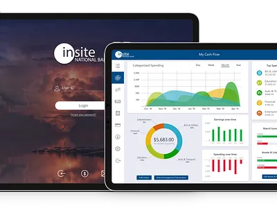 Insite Tablet Banking app design mobile ui ux