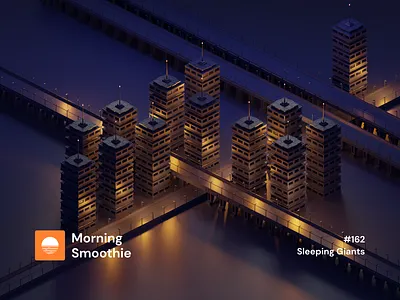 Sleeping Giants 3d 3d art blender blender3d city cityscape contrast dark diorama future futurism futuristic illustration isometric isometric design isometric illustration low poly neon neon light night