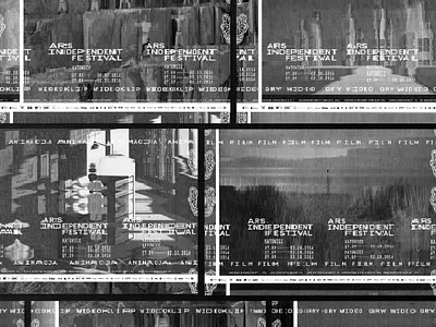 Ars Independent Festival 2016 #01 black and white branding distortion film glitch monochrome poster video visual identity