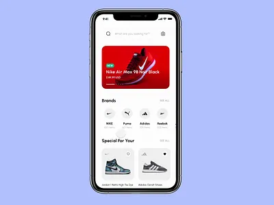 Shop navigation animation app apps card figma interface navigation product prototype sergushkin sergushkin.com ui