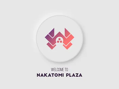 Welcome to Nakatomi Plaza | Die Hard dark mode die hard dribbbleweeklywarmup logo mark movie nakatomi neumorphic neumorphism