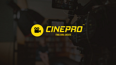 CINEPRO brand design brand identity branding design flat icon identity branding logo logo design minimal typography website