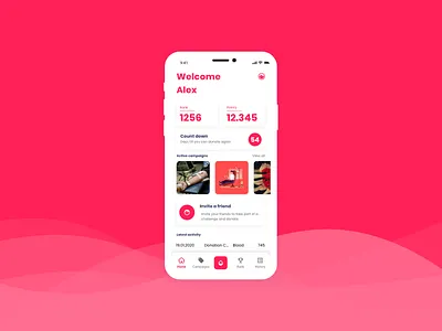 Blood Donation App app design blood donation challenge concept design inspiration interface design ui ui design ux ui uxdesign