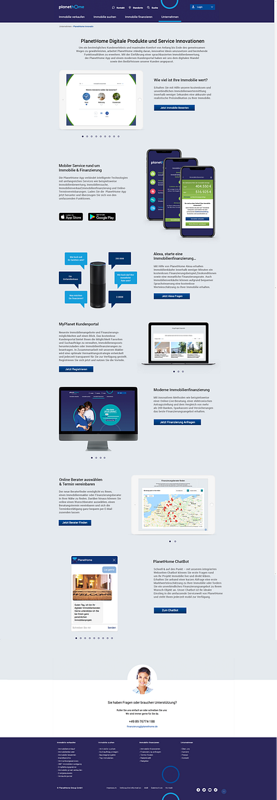 UI Design for PlanetHome Innovativ adobe xd design designs ui ux ui design ui designer ui designers ui designs uidesign uiux website website builder xd xd design