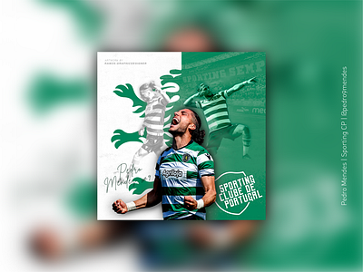 Edit | Football Players digital art editing football football player pedro mendes photoshop player poster poster art scp sporting