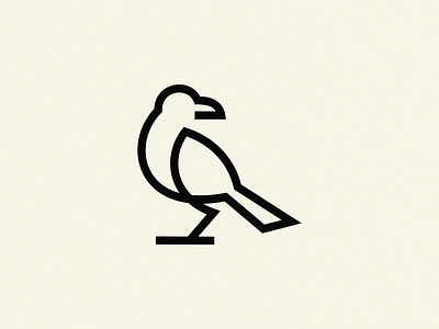 Bird bird line logo symbol