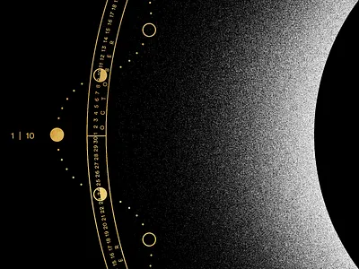 MOON 2020 | Calendar black calendar design eclipse esoteric gold graphic illustration isometric logo lunar minimal moon nasa poster space star sun texture vector