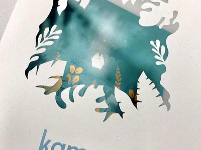 Nothing is impossible - Greetings 2020 - Kamoo Studio 2020 card design character cut paper cute design art greeting card greeting cards greetingcard greetings greetings card illustration illustration design kamoo kamoostudio lovelycharacter print print design printing printmaking