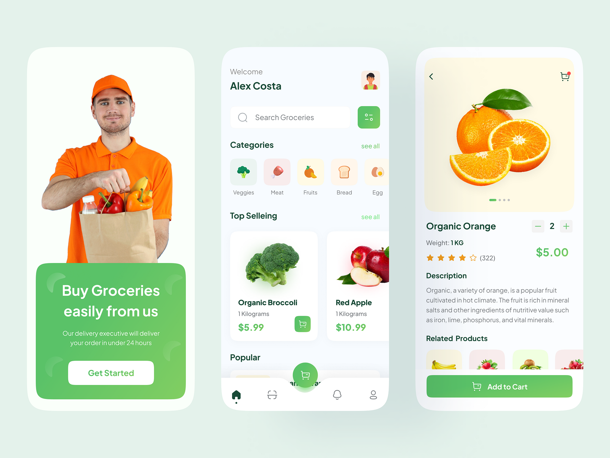 Grocery App by MD Moin Uddin on Dribbble