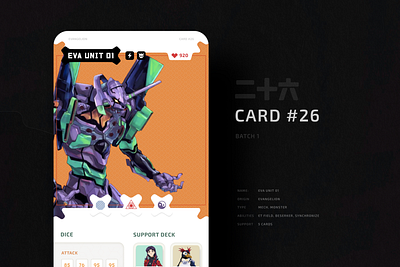 Anime Wars - Card #26 anime app card cardgame evangelion game japanese
