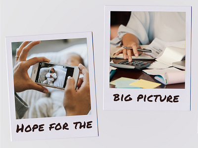 Hope for the Big Picture advertising composition design