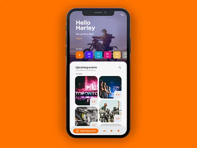 Riders app concept appidea biker eventsplanner flat interaction design ios ios app mobile mobileapp responsive rider riders ui usability ux ux design