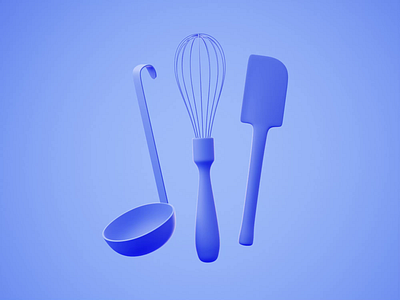 Tools 3d 3d animation animated animation blender blender3d chef cooking illustration kitchen