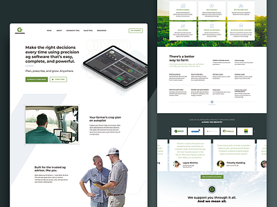 Agronomy Website Redesign agronomy branding design farming icons redesign ui web design