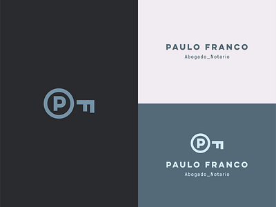 Paulo Franco Lawyer attorney law guatemala key law logo monogram typography