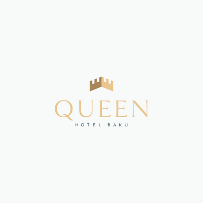 Queen hotel baku design design art hotel hotel branding logo logo design logotype queen queens