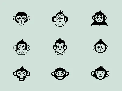 Character samples branding branding design character character design logo logo design monkey symbol
