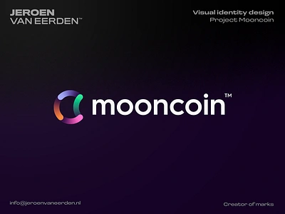 Mooncoin - Logo Design 🌜🔄 blockchain brand identity design branding coin creative logo crypto cryptocurrency exchange finance logo logo design moon mooncoin pay startup story symbolm visual identity design