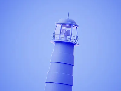 Beacon 3d 3d animation animated animation blender blender3d illustration isometric lighthouse marine sea