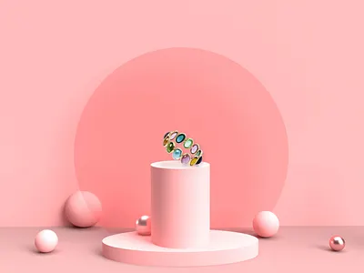 Fine Jewellery Creative 3dart 3dartist adobedimension c4d cinema4d communication design digital digitalart instagram jewelery jewelry poster design social media banner social media design