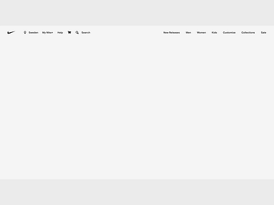 Nike - UX Concept animation motion design nike user experience ux web design