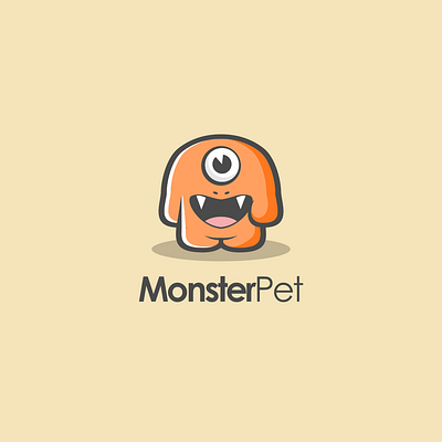 monsterpet brand design branding design icon illustration logo logodesign playful playful logo vector