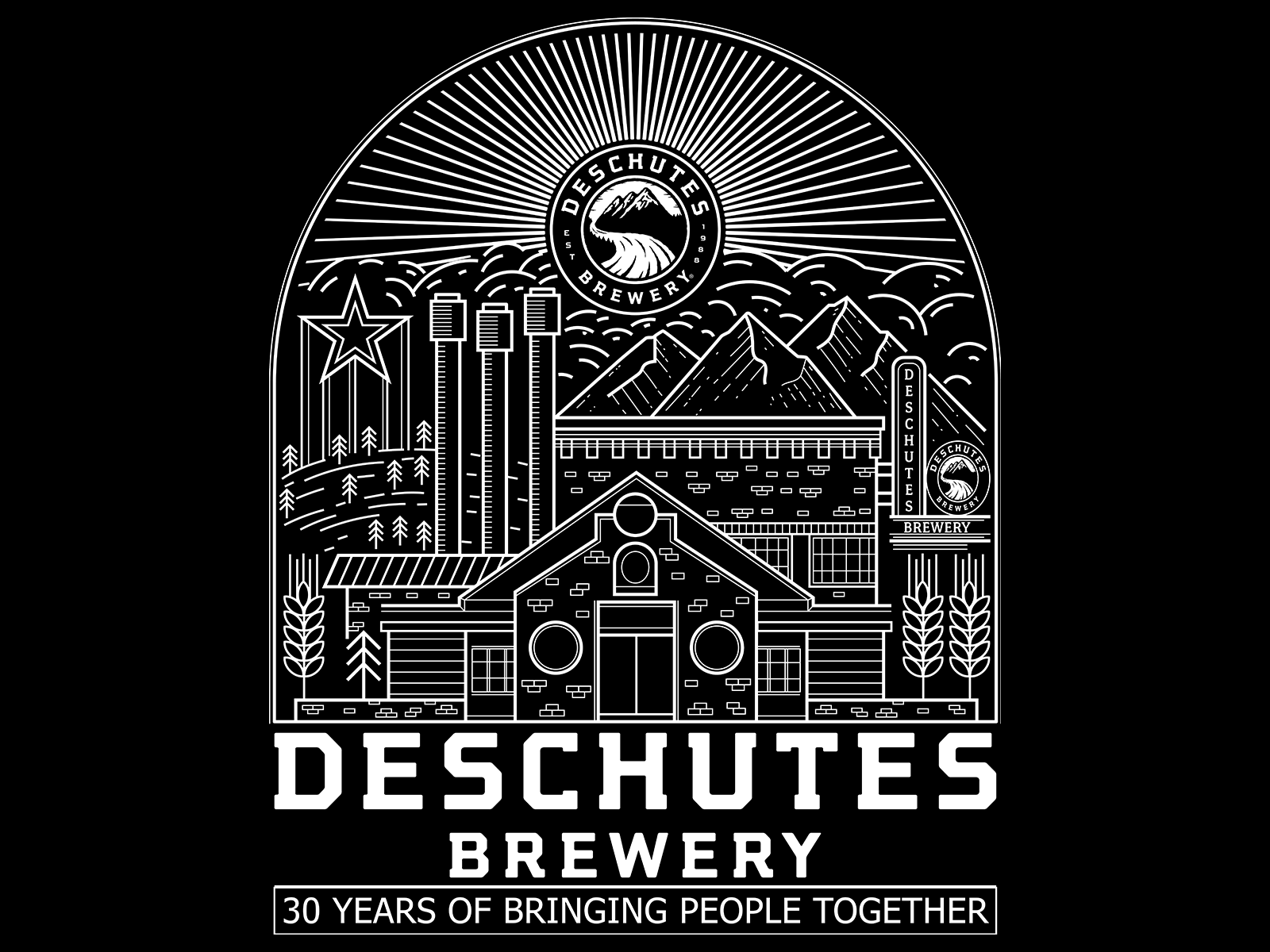 Example of Deschutes Brewery - Anniversary tee
