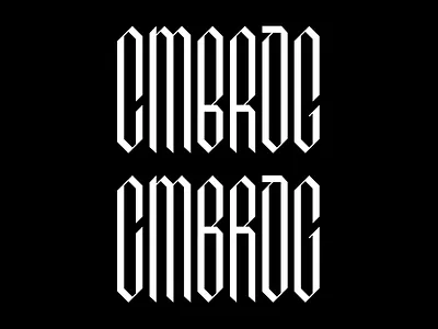 CMBRDG bottom cambridge design digital geometic lettering logo logodesign logotype opinion process question test top typography workinprogress