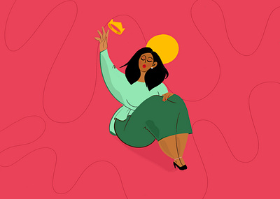 Meghan Markled 👑 character characterdesign design drawing graphics hello dribble illustration procreate woman