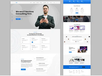 It service business consulting 2020 trendit agency agency consulting business company consulting corporate homepage landing page page project service tax trendy design ui ux web deisgn website