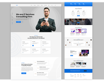 It service business consulting 2020 trendit agency agency consulting business company consulting corporate homepage landing page page project service tax trendy design ui ux web deisgn website