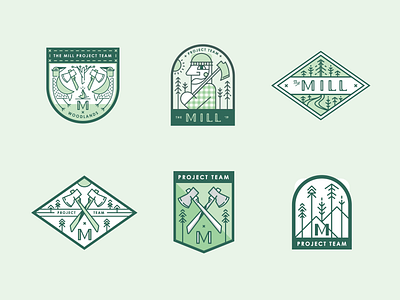 The Mill Project Patches brand development branding charleston design identity illustration logo mark typography