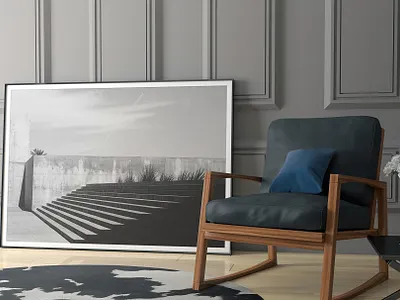 Elegant House MockUp bedroom chair chair design frame living room livingroom mockup photography photoshop porfolio poster print room scenes sofa style