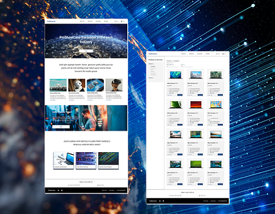 Landing Page & Product Page design ui web