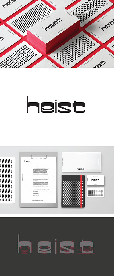 Heist Identity Design branding design flat logo minimal typography