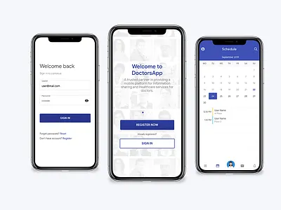Doctor's App angular ionic mobile app design mobile ui