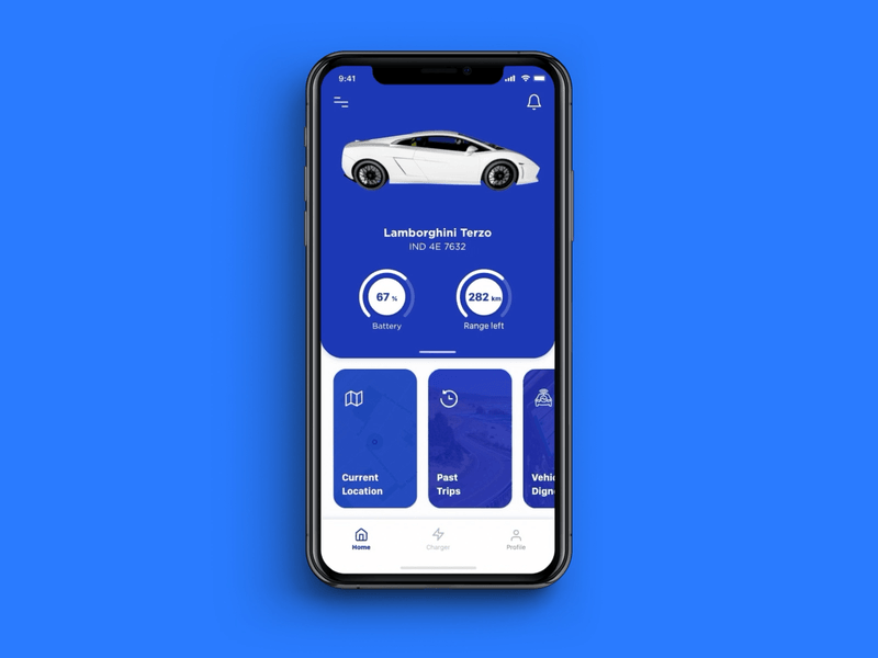 Electric Vehicle Charging animation app design apple charging design election electric vehicle ev free illustration invite product ui ux